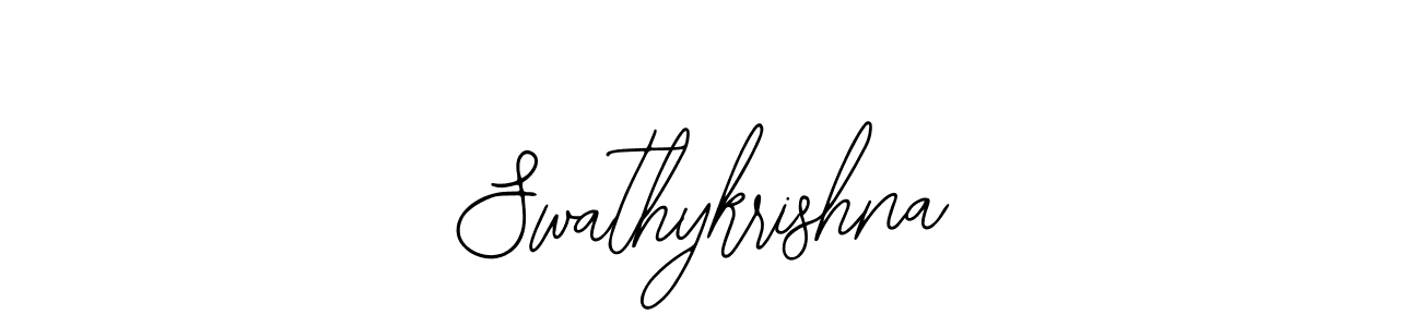 Also we have Swathykrishna name is the best signature style. Create professional handwritten signature collection using Bearetta-2O07w autograph style. Swathykrishna signature style 12 images and pictures png