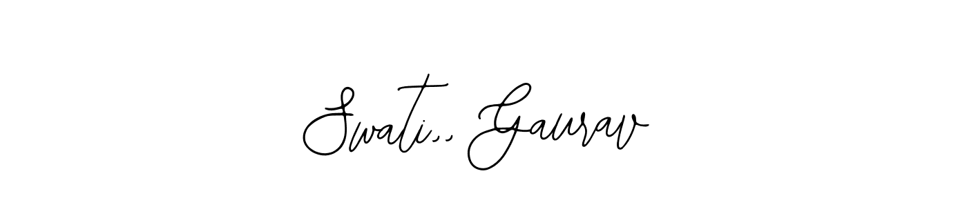 Check out images of Autograph of Swati,, Gaurav name. Actor Swati,, Gaurav Signature Style. Bearetta-2O07w is a professional sign style online. Swati,, Gaurav signature style 12 images and pictures png