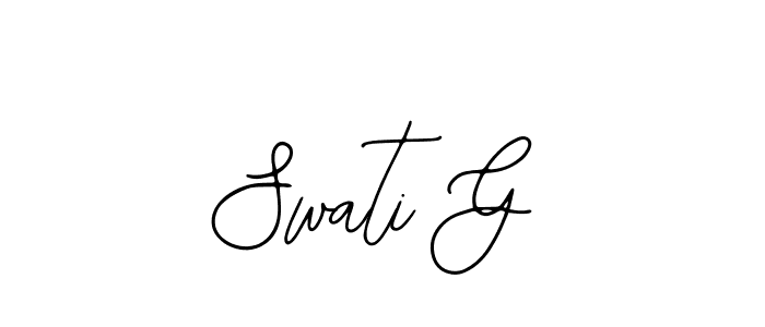 Also we have Swati G name is the best signature style. Create professional handwritten signature collection using Bearetta-2O07w autograph style. Swati G signature style 12 images and pictures png