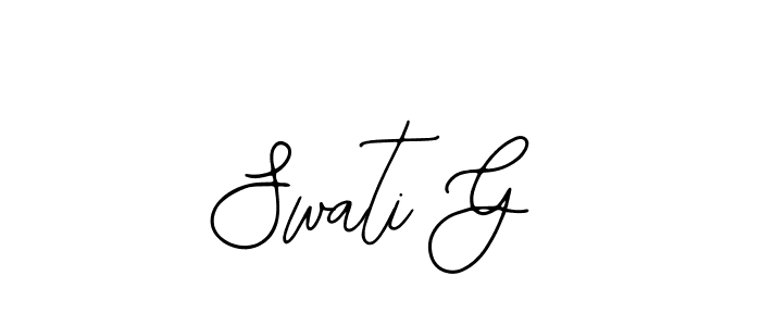 Bearetta-2O07w is a professional signature style that is perfect for those who want to add a touch of class to their signature. It is also a great choice for those who want to make their signature more unique. Get Swati G name to fancy signature for free. Swati G signature style 12 images and pictures png