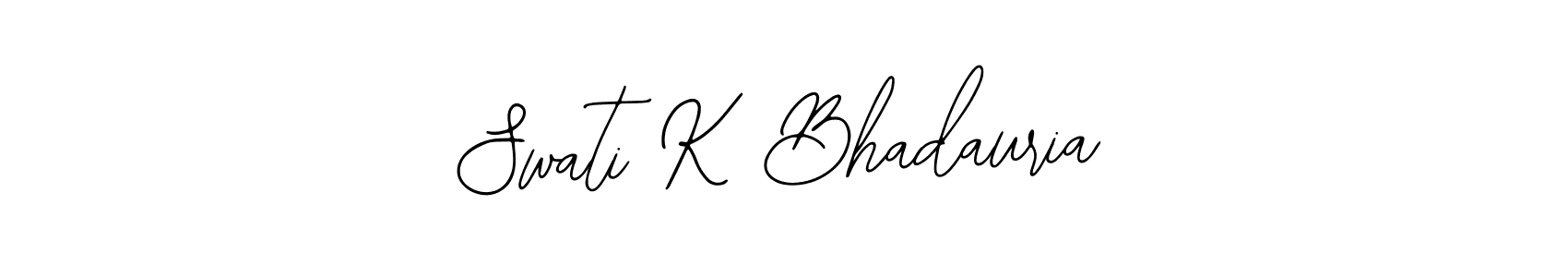 This is the best signature style for the Swati K Bhadauria name. Also you like these signature font (Bearetta-2O07w). Mix name signature. Swati K Bhadauria signature style 12 images and pictures png