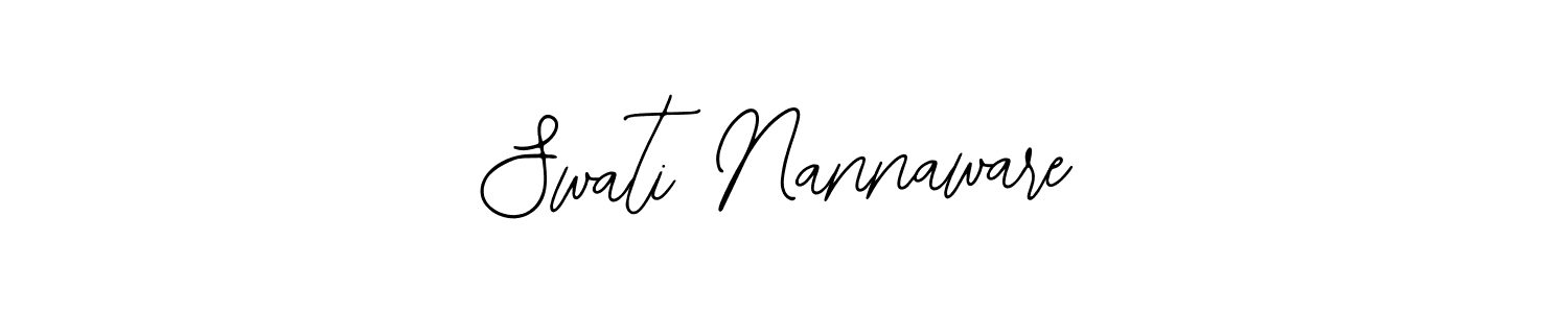 Also You can easily find your signature by using the search form. We will create Swati Nannaware name handwritten signature images for you free of cost using Bearetta-2O07w sign style. Swati Nannaware signature style 12 images and pictures png