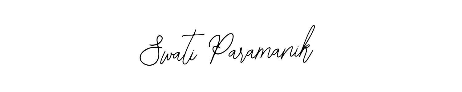 How to make Swati Paramanik name signature. Use Bearetta-2O07w style for creating short signs online. This is the latest handwritten sign. Swati Paramanik signature style 12 images and pictures png