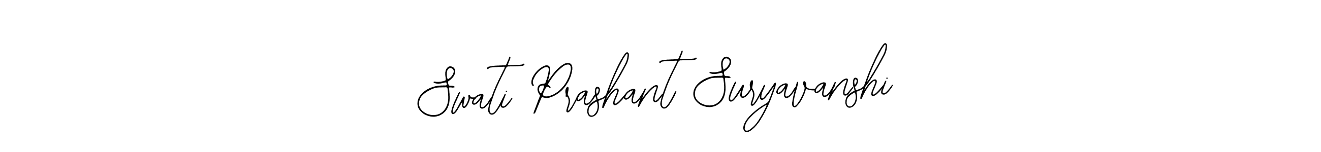 How to make Swati Prashant Suryavanshi name signature. Use Bearetta-2O07w style for creating short signs online. This is the latest handwritten sign. Swati Prashant Suryavanshi signature style 12 images and pictures png