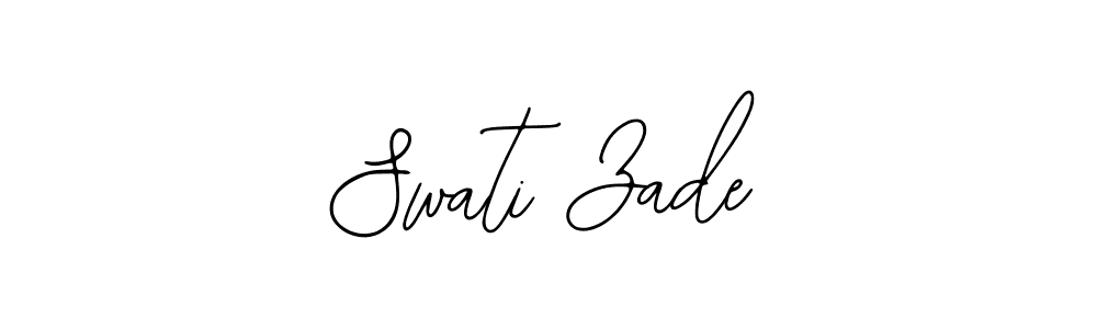 You should practise on your own different ways (Bearetta-2O07w) to write your name (Swati Zade) in signature. don't let someone else do it for you. Swati Zade signature style 12 images and pictures png