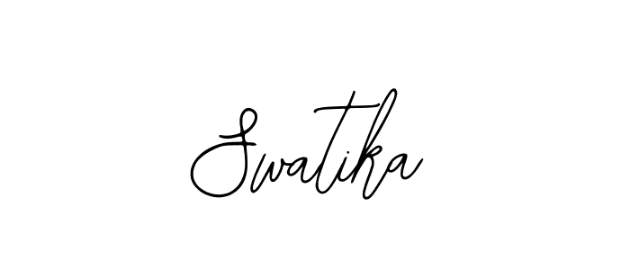 You should practise on your own different ways (Bearetta-2O07w) to write your name (Swatika) in signature. don't let someone else do it for you. Swatika signature style 12 images and pictures png