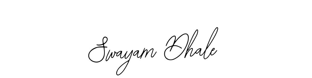 You should practise on your own different ways (Bearetta-2O07w) to write your name (Swayam Dhale) in signature. don't let someone else do it for you. Swayam Dhale signature style 12 images and pictures png