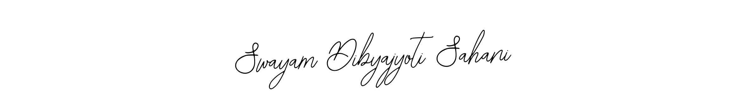 Also we have Swayam Dibyajyoti Sahani name is the best signature style. Create professional handwritten signature collection using Bearetta-2O07w autograph style. Swayam Dibyajyoti Sahani signature style 12 images and pictures png