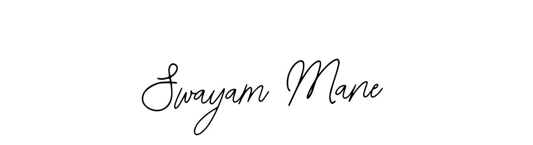 Use a signature maker to create a handwritten signature online. With this signature software, you can design (Bearetta-2O07w) your own signature for name Swayam Mane. Swayam Mane signature style 12 images and pictures png