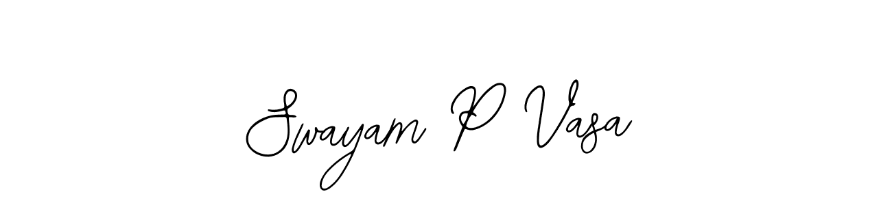 You can use this online signature creator to create a handwritten signature for the name Swayam P Vasa. This is the best online autograph maker. Swayam P Vasa signature style 12 images and pictures png