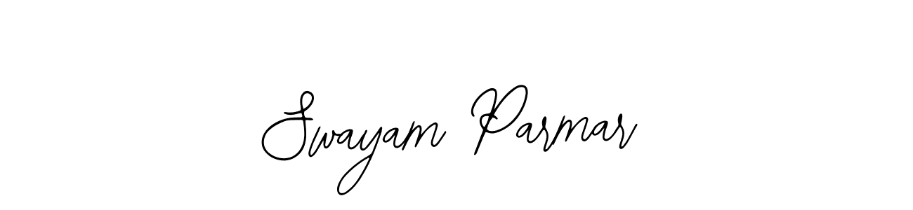 How to make Swayam Parmar name signature. Use Bearetta-2O07w style for creating short signs online. This is the latest handwritten sign. Swayam Parmar signature style 12 images and pictures png