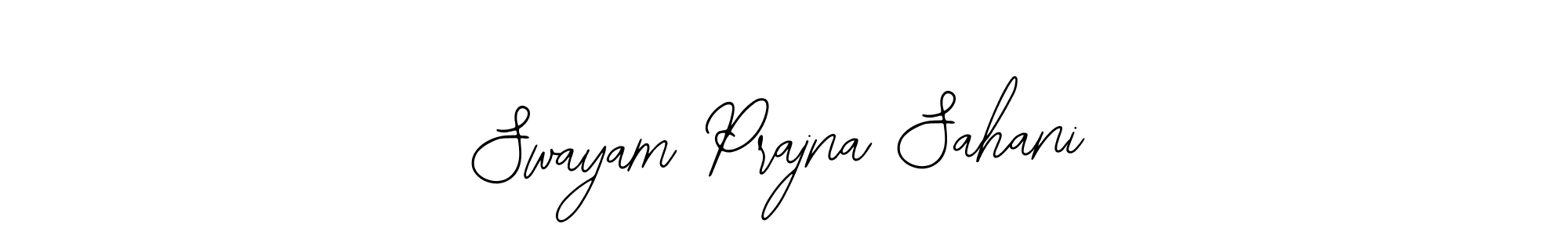 This is the best signature style for the Swayam Prajna Sahani name. Also you like these signature font (Bearetta-2O07w). Mix name signature. Swayam Prajna Sahani signature style 12 images and pictures png