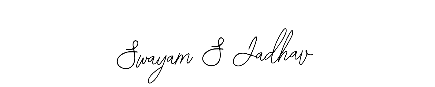 Also You can easily find your signature by using the search form. We will create Swayam S Jadhav name handwritten signature images for you free of cost using Bearetta-2O07w sign style. Swayam S Jadhav signature style 12 images and pictures png