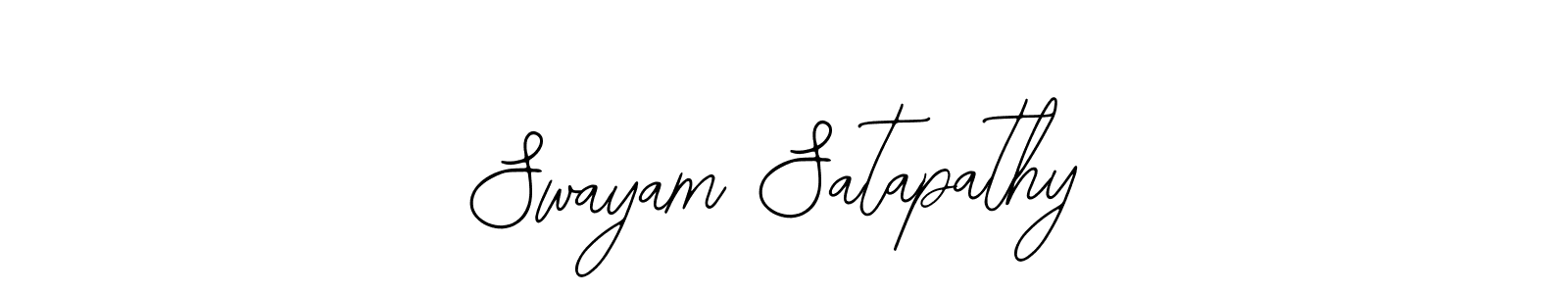 You should practise on your own different ways (Bearetta-2O07w) to write your name (Swayam Satapathy) in signature. don't let someone else do it for you. Swayam Satapathy signature style 12 images and pictures png