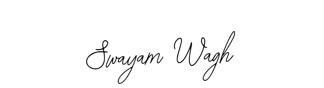 This is the best signature style for the Swayam Wagh name. Also you like these signature font (Bearetta-2O07w). Mix name signature. Swayam Wagh signature style 12 images and pictures png