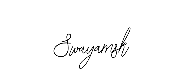 Swayamsk stylish signature style. Best Handwritten Sign (Bearetta-2O07w) for my name. Handwritten Signature Collection Ideas for my name Swayamsk. Swayamsk signature style 12 images and pictures png