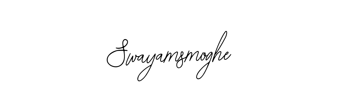Also we have Swayamsmoghe name is the best signature style. Create professional handwritten signature collection using Bearetta-2O07w autograph style. Swayamsmoghe signature style 12 images and pictures png