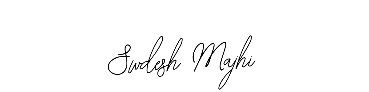 How to make Swdesh Majhi name signature. Use Bearetta-2O07w style for creating short signs online. This is the latest handwritten sign. Swdesh Majhi signature style 12 images and pictures png