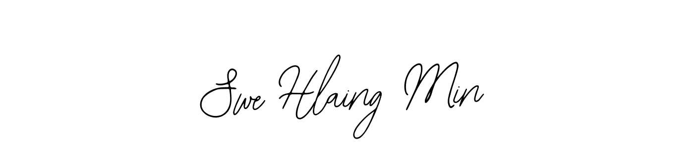 Design your own signature with our free online signature maker. With this signature software, you can create a handwritten (Bearetta-2O07w) signature for name Swe Hlaing Min. Swe Hlaing Min signature style 12 images and pictures png
