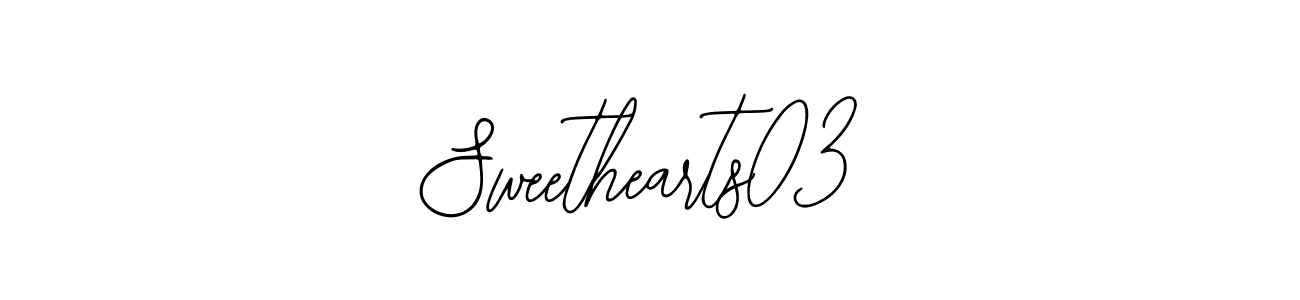 It looks lik you need a new signature style for name Sweethearts03. Design unique handwritten (Bearetta-2O07w) signature with our free signature maker in just a few clicks. Sweethearts03 signature style 12 images and pictures png