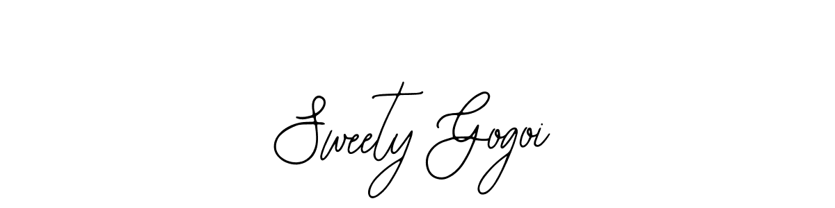 How to make Sweety Gogoi name signature. Use Bearetta-2O07w style for creating short signs online. This is the latest handwritten sign. Sweety Gogoi signature style 12 images and pictures png
