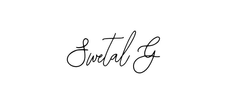 It looks lik you need a new signature style for name Swetal G. Design unique handwritten (Bearetta-2O07w) signature with our free signature maker in just a few clicks. Swetal G signature style 12 images and pictures png