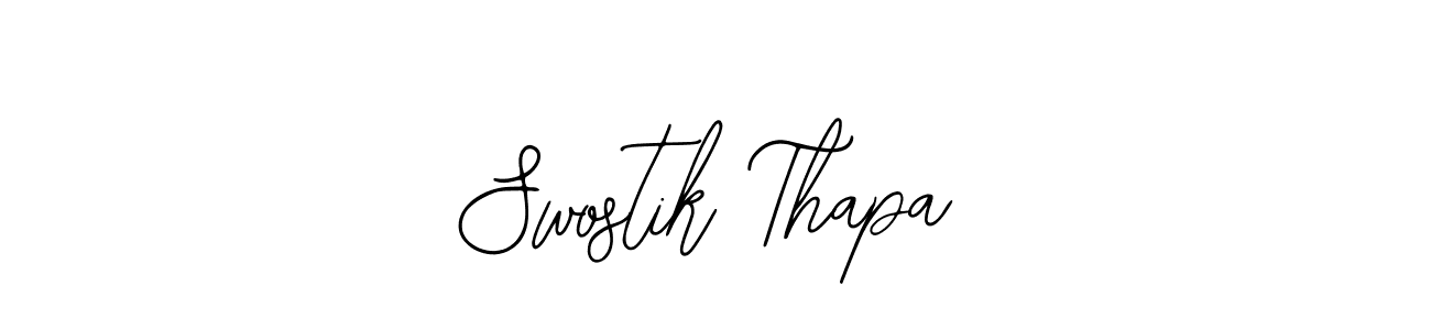 How to Draw Swostik Thapa signature style? Bearetta-2O07w is a latest design signature styles for name Swostik Thapa. Swostik Thapa signature style 12 images and pictures png