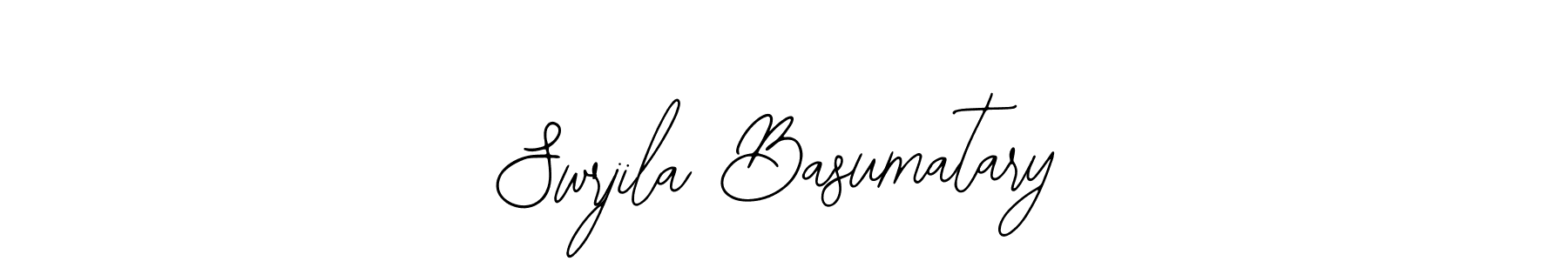 Make a beautiful signature design for name Swrjila Basumatary. With this signature (Bearetta-2O07w) style, you can create a handwritten signature for free. Swrjila Basumatary signature style 12 images and pictures png