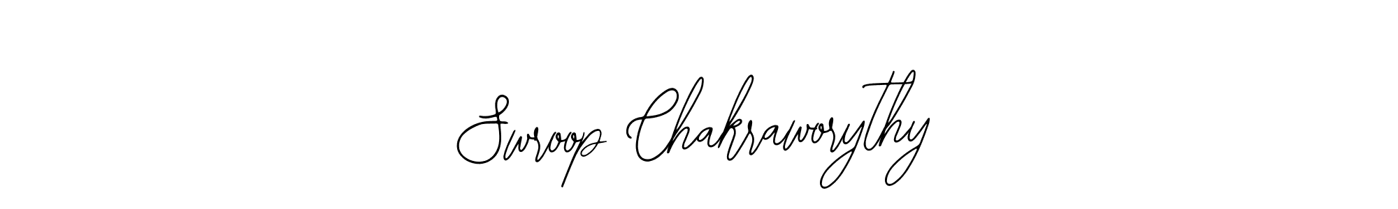 How to make Swroop Chakraworythy name signature. Use Bearetta-2O07w style for creating short signs online. This is the latest handwritten sign. Swroop Chakraworythy signature style 12 images and pictures png