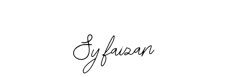 You should practise on your own different ways (Bearetta-2O07w) to write your name (Sy.faizan) in signature. don't let someone else do it for you. Sy.faizan signature style 12 images and pictures png