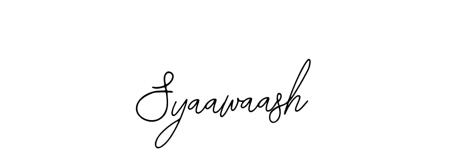 How to make Syaawaash name signature. Use Bearetta-2O07w style for creating short signs online. This is the latest handwritten sign. Syaawaash signature style 12 images and pictures png