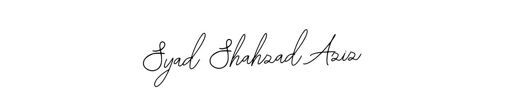 Also You can easily find your signature by using the search form. We will create Syad Shahzad Aziz name handwritten signature images for you free of cost using Bearetta-2O07w sign style. Syad Shahzad Aziz signature style 12 images and pictures png