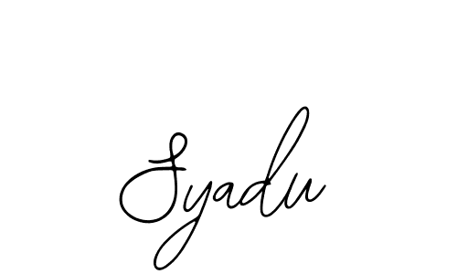 Syadu stylish signature style. Best Handwritten Sign (Bearetta-2O07w) for my name. Handwritten Signature Collection Ideas for my name Syadu. Syadu signature style 12 images and pictures png