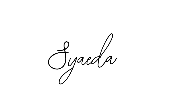 if you are searching for the best signature style for your name Syaeda. so please give up your signature search. here we have designed multiple signature styles  using Bearetta-2O07w. Syaeda signature style 12 images and pictures png