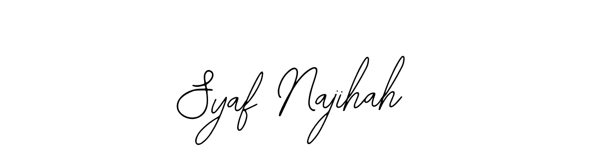 Syaf Najihah stylish signature style. Best Handwritten Sign (Bearetta-2O07w) for my name. Handwritten Signature Collection Ideas for my name Syaf Najihah. Syaf Najihah signature style 12 images and pictures png