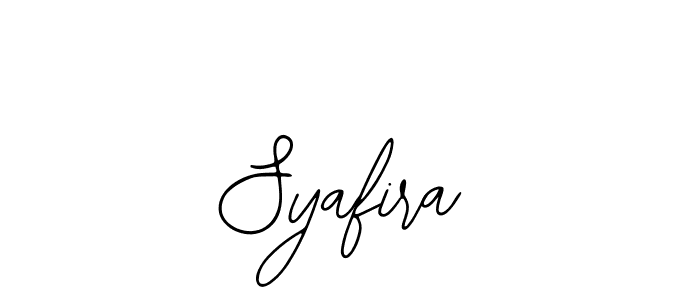 How to make Syafira name signature. Use Bearetta-2O07w style for creating short signs online. This is the latest handwritten sign. Syafira signature style 12 images and pictures png