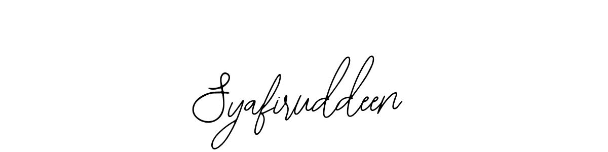 The best way (Bearetta-2O07w) to make a short signature is to pick only two or three words in your name. The name Syafiruddeen include a total of six letters. For converting this name. Syafiruddeen signature style 12 images and pictures png