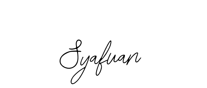 if you are searching for the best signature style for your name Syafuan. so please give up your signature search. here we have designed multiple signature styles  using Bearetta-2O07w. Syafuan signature style 12 images and pictures png