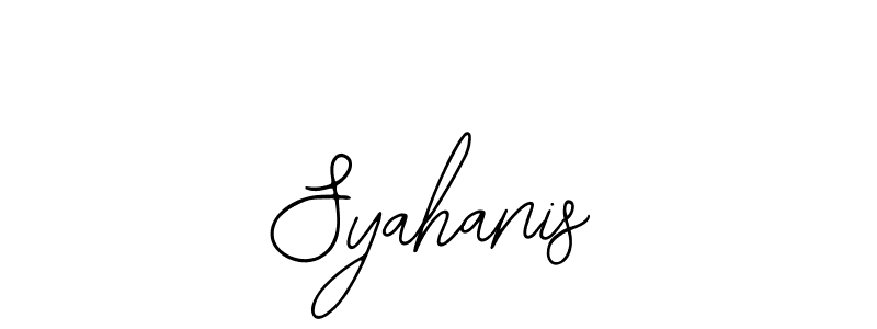 Create a beautiful signature design for name Syahanis. With this signature (Bearetta-2O07w) fonts, you can make a handwritten signature for free. Syahanis signature style 12 images and pictures png