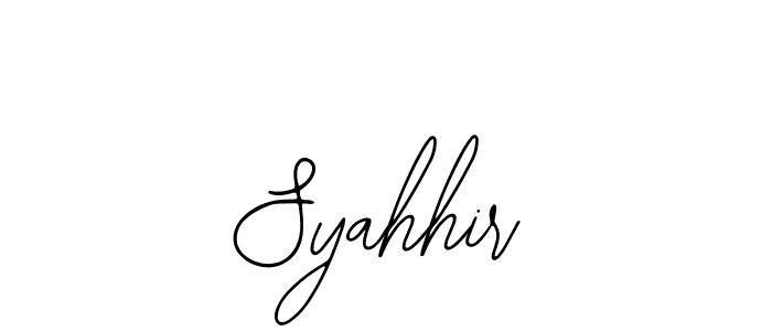 Make a beautiful signature design for name Syahhir. With this signature (Bearetta-2O07w) style, you can create a handwritten signature for free. Syahhir signature style 12 images and pictures png