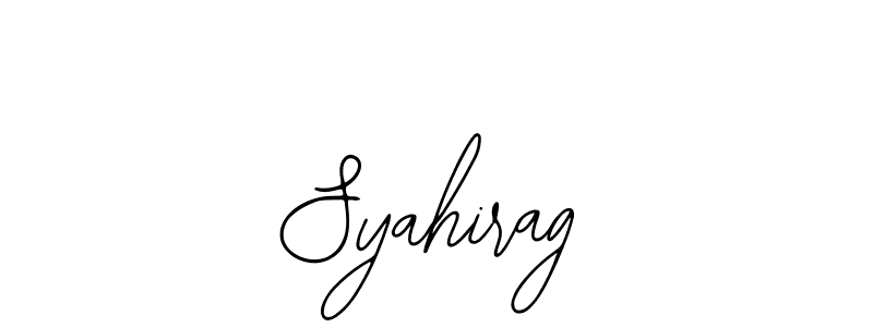 The best way (Bearetta-2O07w) to make a short signature is to pick only two or three words in your name. The name Syahirag include a total of six letters. For converting this name. Syahirag signature style 12 images and pictures png
