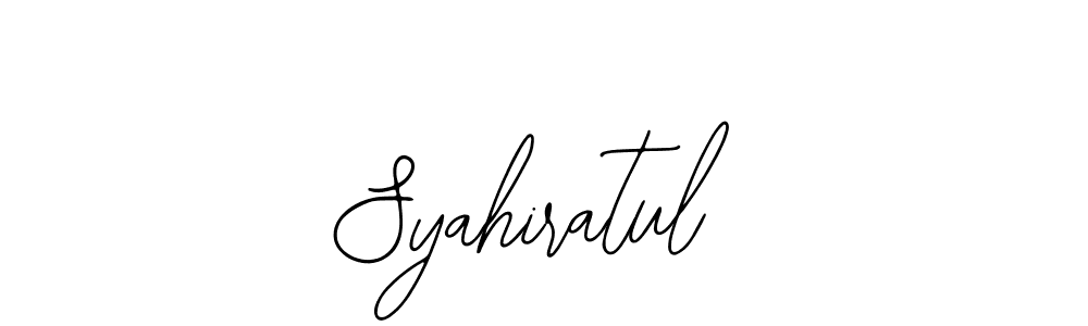 if you are searching for the best signature style for your name Syahiratul. so please give up your signature search. here we have designed multiple signature styles  using Bearetta-2O07w. Syahiratul signature style 12 images and pictures png