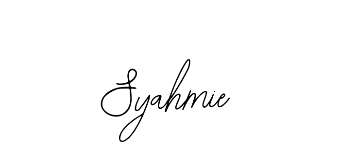 Design your own signature with our free online signature maker. With this signature software, you can create a handwritten (Bearetta-2O07w) signature for name Syahmie. Syahmie signature style 12 images and pictures png