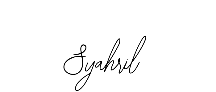 Make a beautiful signature design for name Syahril. With this signature (Bearetta-2O07w) style, you can create a handwritten signature for free. Syahril signature style 12 images and pictures png