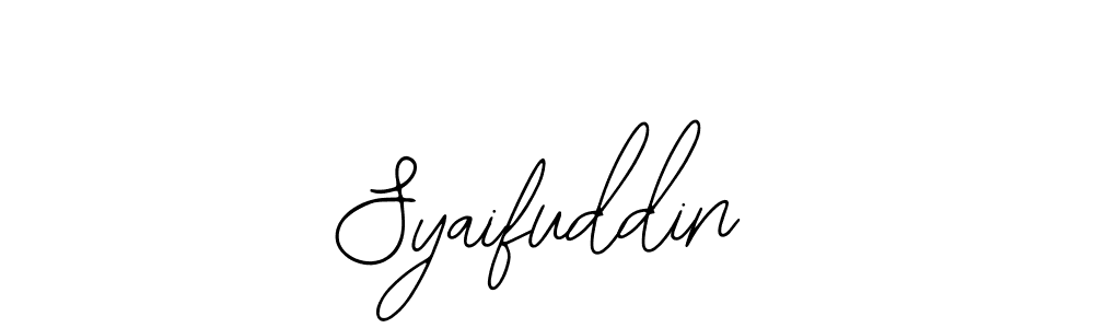 Use a signature maker to create a handwritten signature online. With this signature software, you can design (Bearetta-2O07w) your own signature for name Syaifuddin. Syaifuddin signature style 12 images and pictures png