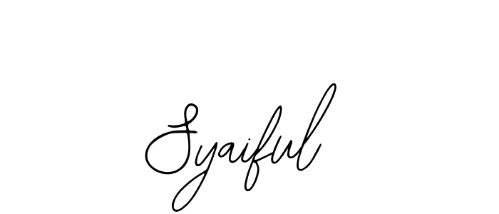 The best way (Bearetta-2O07w) to make a short signature is to pick only two or three words in your name. The name Syaiful include a total of six letters. For converting this name. Syaiful signature style 12 images and pictures png