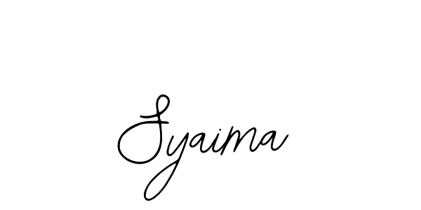 Make a beautiful signature design for name Syaima. With this signature (Bearetta-2O07w) style, you can create a handwritten signature for free. Syaima signature style 12 images and pictures png