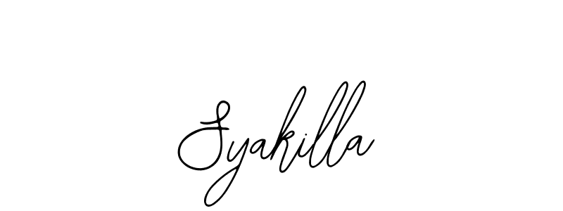 Syakilla stylish signature style. Best Handwritten Sign (Bearetta-2O07w) for my name. Handwritten Signature Collection Ideas for my name Syakilla. Syakilla signature style 12 images and pictures png