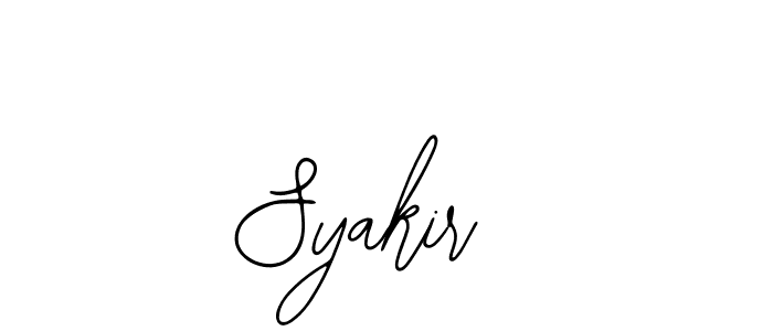 Design your own signature with our free online signature maker. With this signature software, you can create a handwritten (Bearetta-2O07w) signature for name Syakir . Syakir  signature style 12 images and pictures png