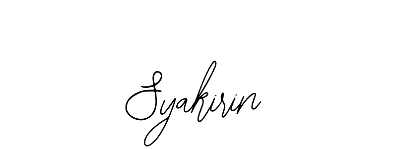 You should practise on your own different ways (Bearetta-2O07w) to write your name (Syakirin) in signature. don't let someone else do it for you. Syakirin signature style 12 images and pictures png